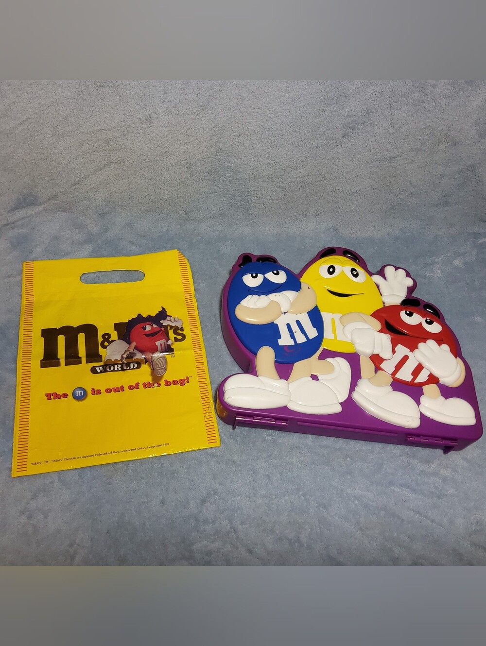 Vintage 90s M&M Art Supply & Activity Storage Case & Shopping Bag The M Is Out